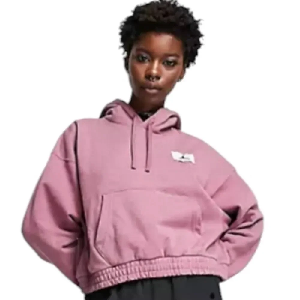 EC JORDAN ESSENTIAL FLEECE PULL-ON HOODIE 100% COTTON SZ.XS